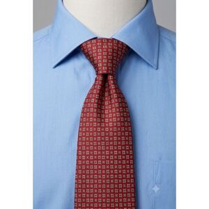 Vintage Pura Seta 100% Pure Silk Red Tie Made in Italy Timeless Luxury